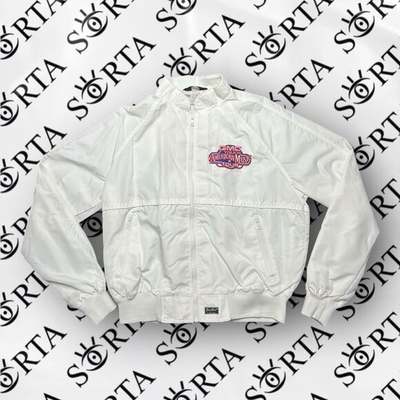 VTG 90s GMC American Music Tour Tony Lama Full Zip Up Windbreaker Jacket - Picture 2 of 12